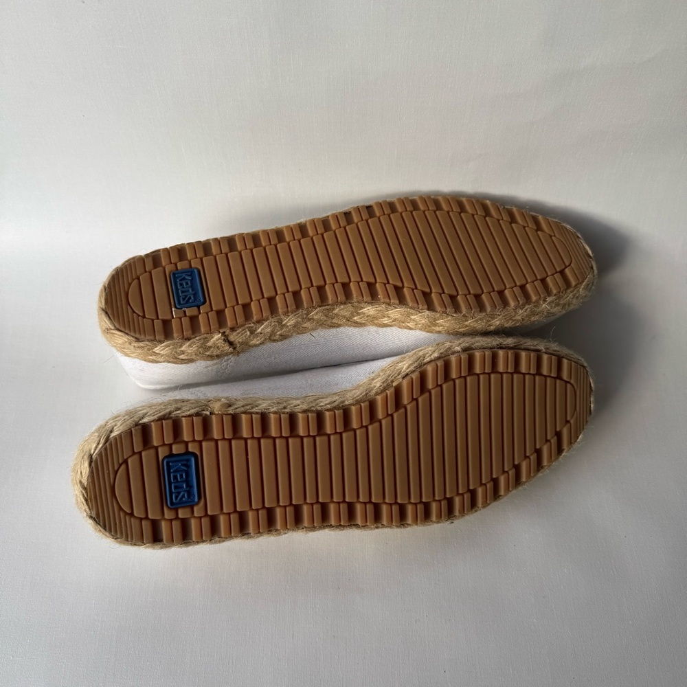 Keds // vintage White Espadrille Flats with Rope Soles size 7.5 - Picture 8 of 9